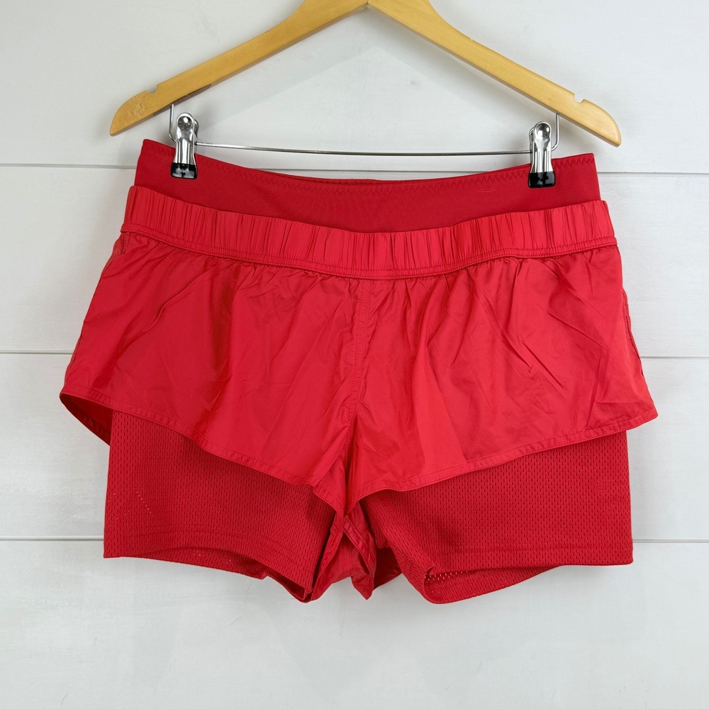 NEW Adidas Stella McCartney Run Woven Shorts Women L‎ Scarlet Red 2014